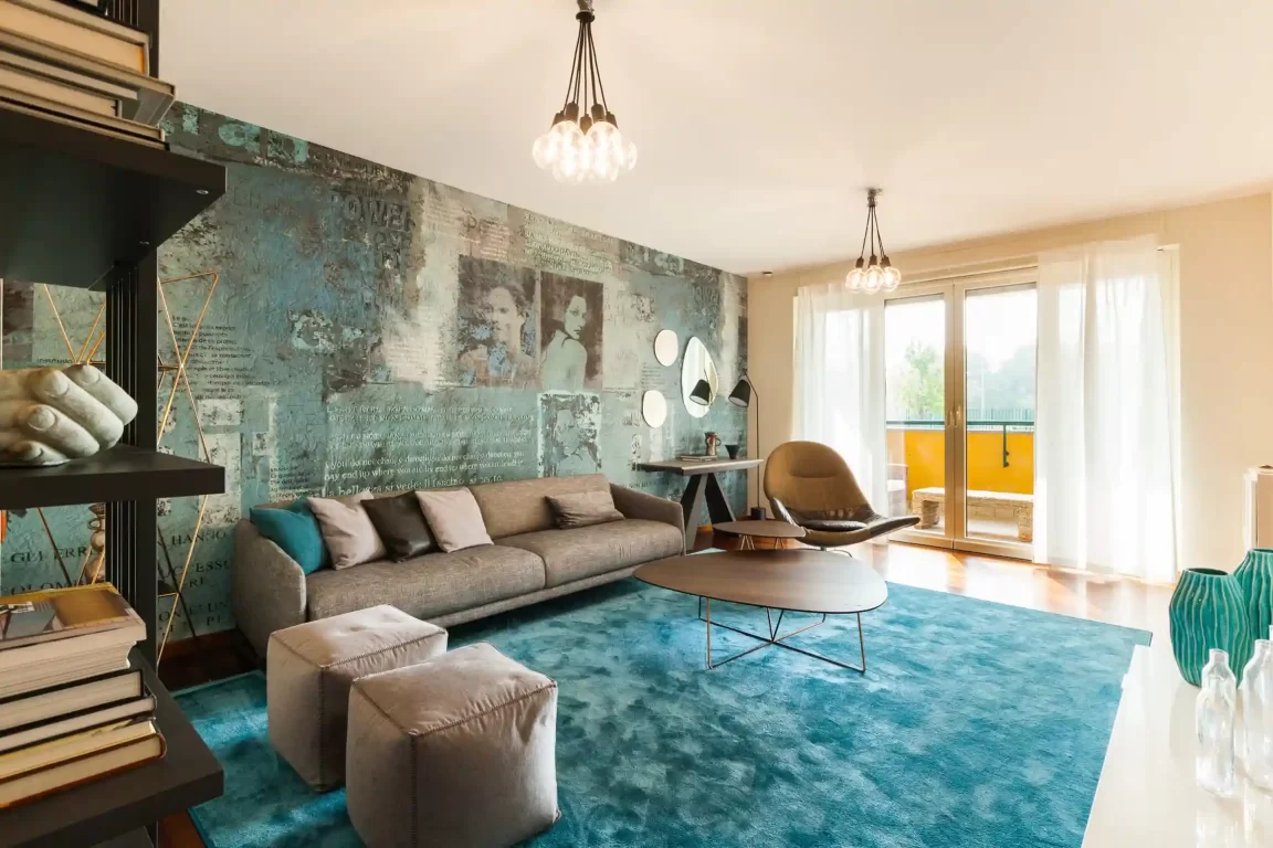 Ristrutturazione residenza Malaspina vista arredamento zona Living